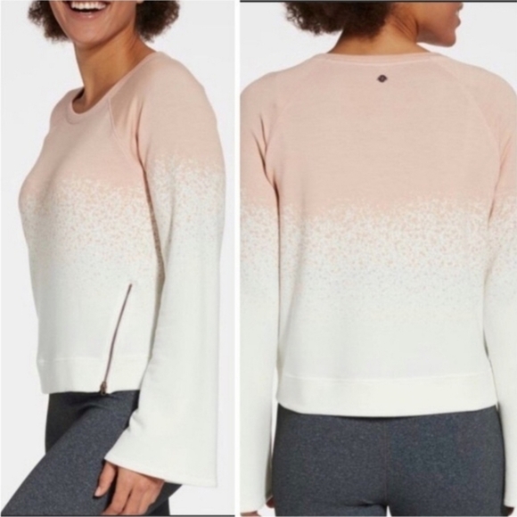 CALIA by Carrie Underwood Tops - Calia by Carrie Pink and White Ombre Shirt, Size S